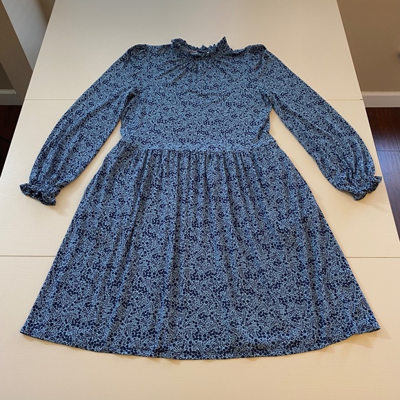 Boden Clara Jersey Dress Frost Blue Size 12 - Picture 4 of 15